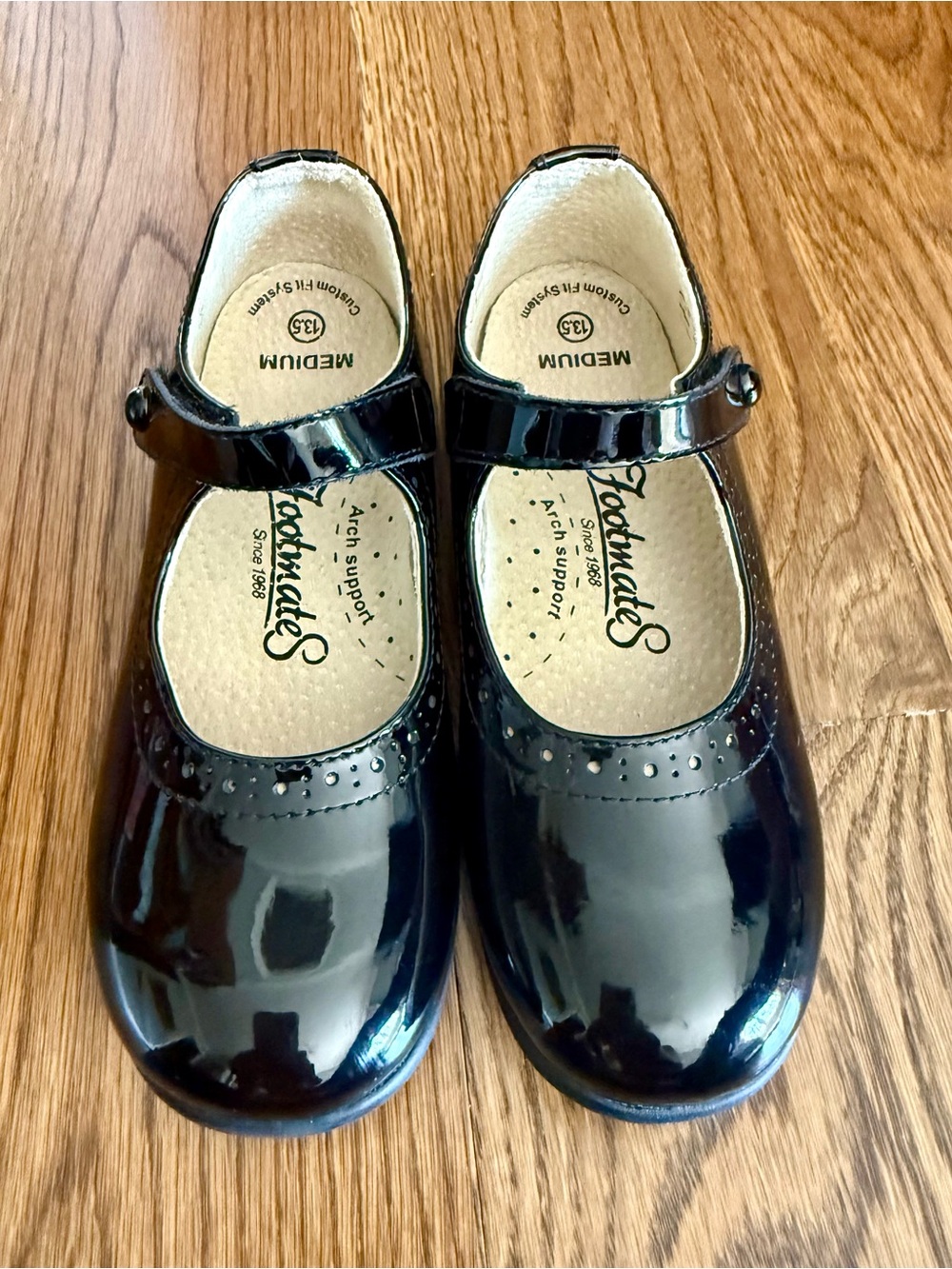 Black Patent Mary Jane Kids Shoes by Footmates